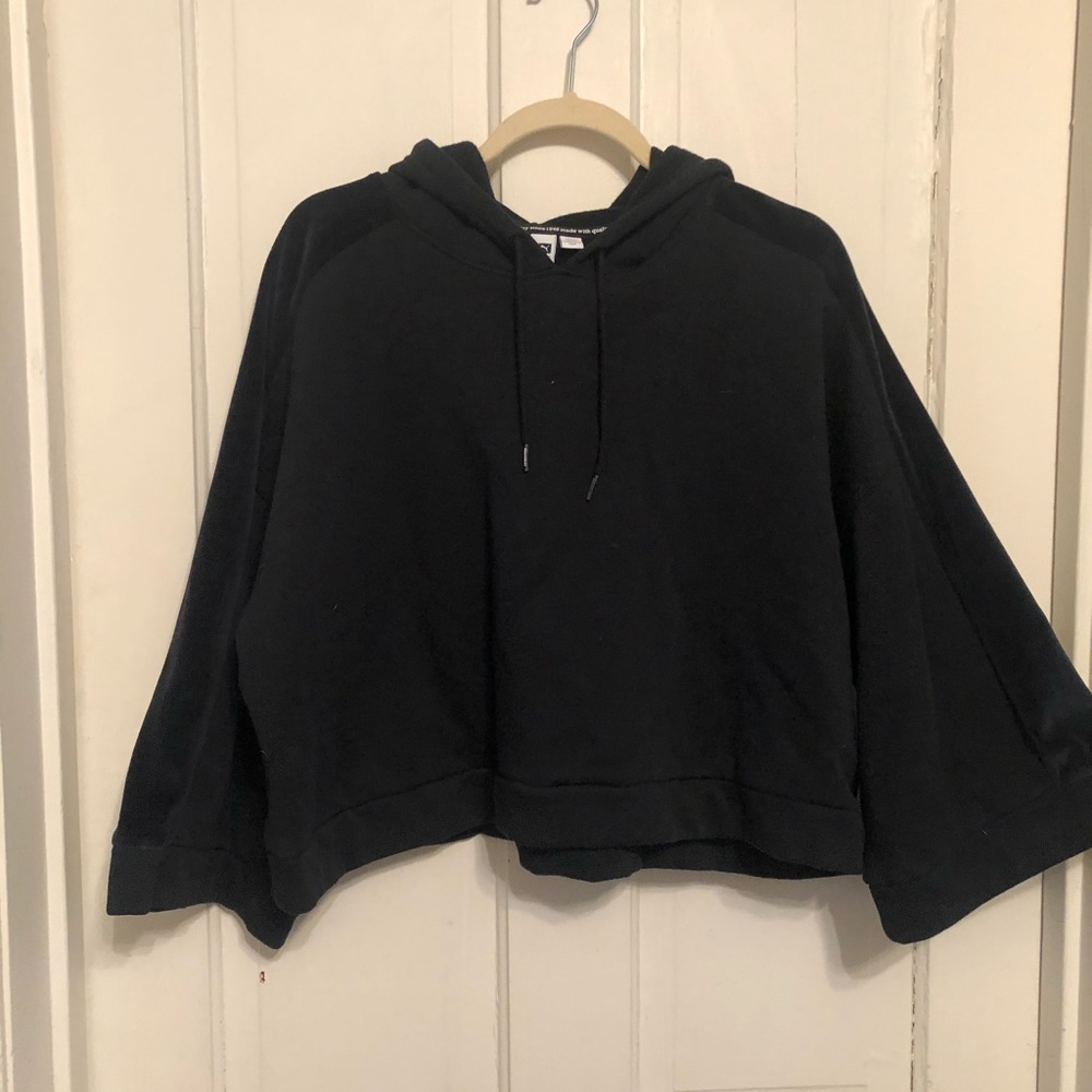 Puma black cropped sweatshirt